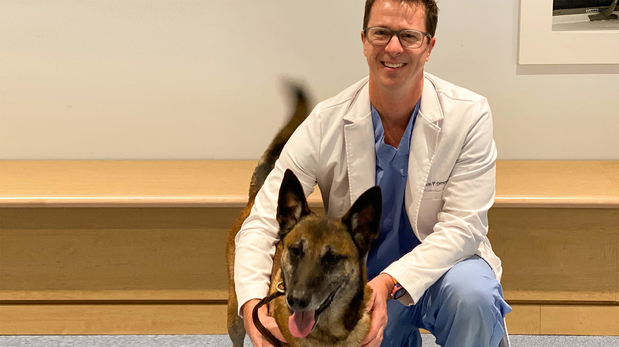 Dr. Smith with dog