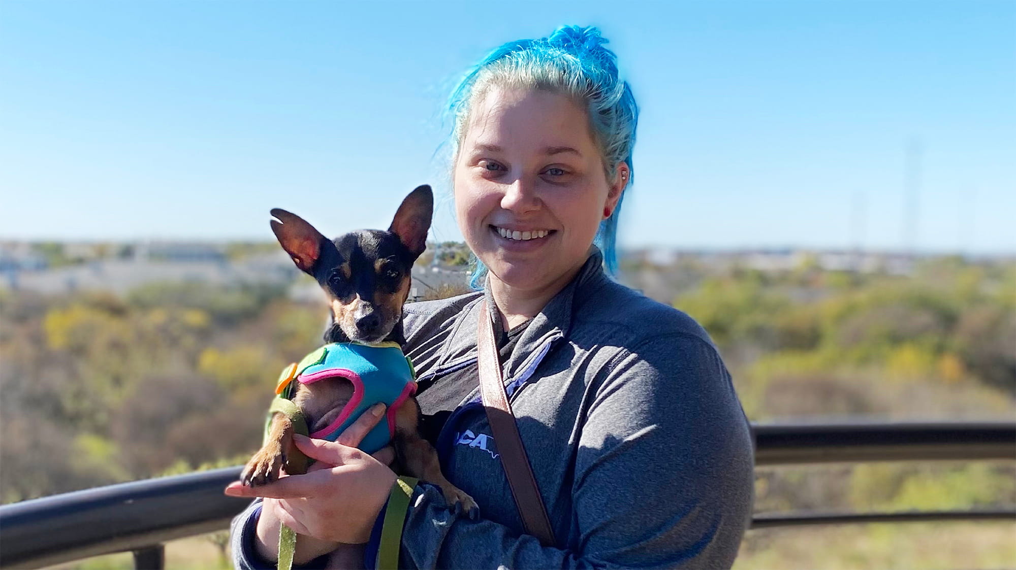 Lisa Naron and Dog