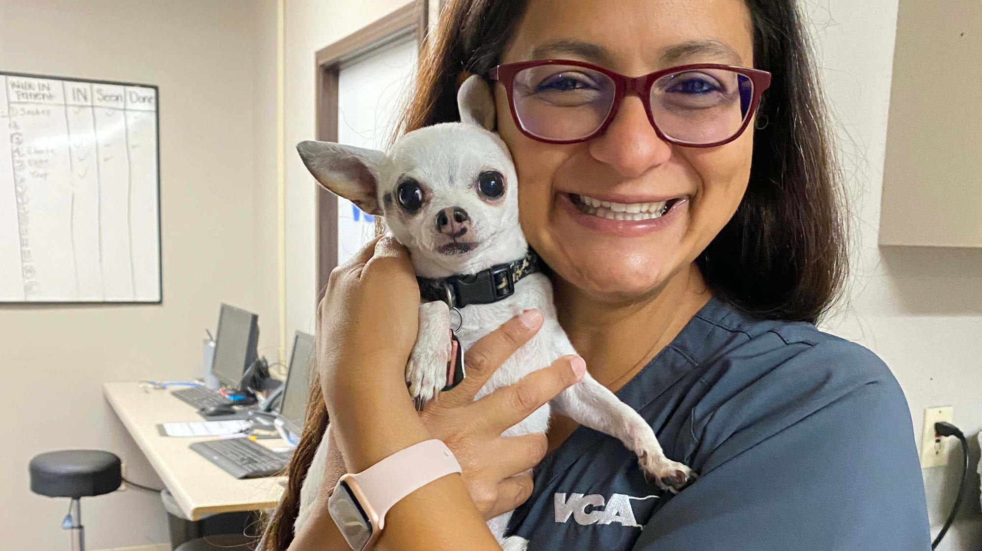 Dr. Roberta Levenberg with dog